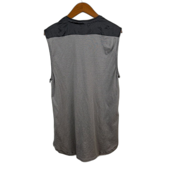 Joan Vass Grey & White Stripe Button-Up Mini Tunic Dress Size 2 - Picture 4 of 16